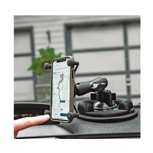 ram suction cup used on a vehicle dash