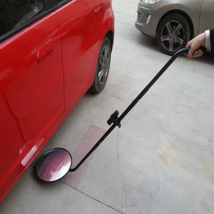 Retractable Pole Undercarriage Inspection Mirror Rotatable Reflector