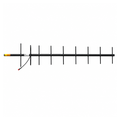 RFI RDA9-65 black powder-coated ruggedised UHF Yagi antenna, product view