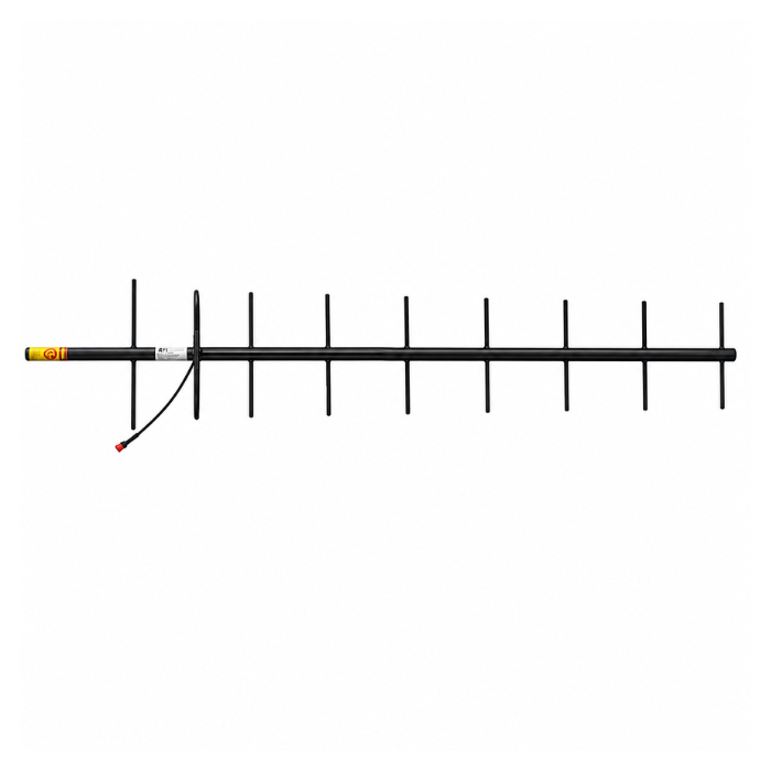 RFI RDA9-65 black powder-coated ruggedised UHF Yagi antenna, product view