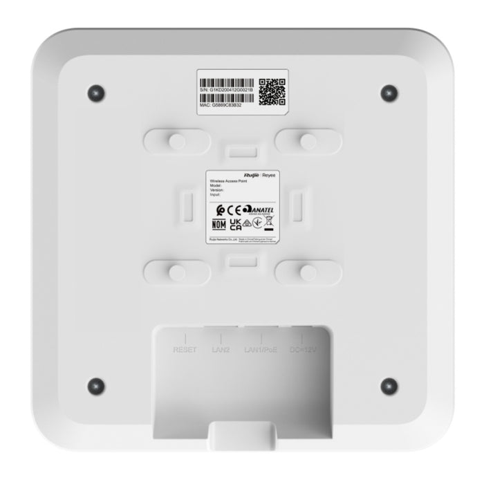 Ruijie Reyee RG-RAP2200(E) ceiling access point, underside port detail