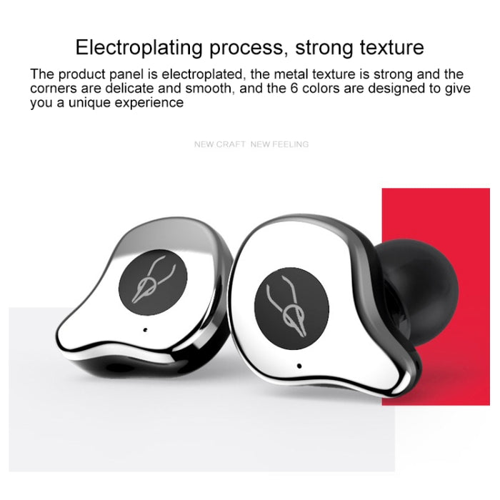 Sabbat E12 Bluetooth 5.0 Wireless Earbuds - Noise Reduction In-Ear Sports Headphones with Wireless Charging Case
