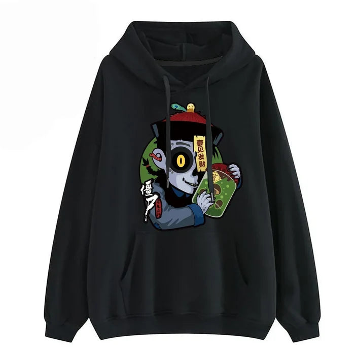 Sasuke character modeling cool creative dynamic blinking eyes cartoon hoodie
