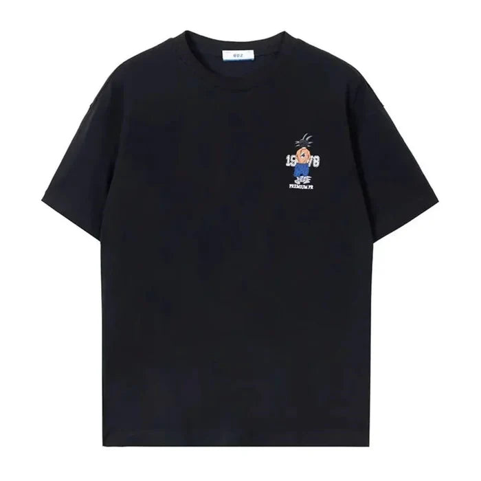 Son Goku pure cotton short sleeve men's summer T-shirt all cotton print handsome cool loose T-shirt