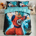 Son Goku role printing handsome cartoon Pure cotton bedding three-piece set