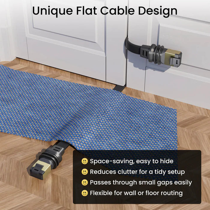 STARBEAM Starlink Gen3 Ethernet Cable Flat 10m, low-profile routing