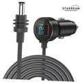 STARBEAM Starlink Mini 12/24V DC 3m LCD Screen Cigarette Lighter Power Cable with voltage display