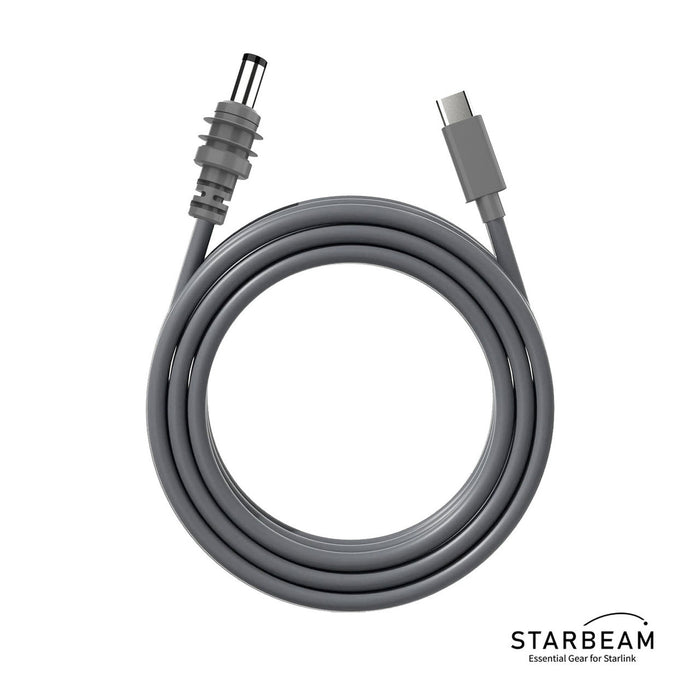 STARBEAM Starlink Mini 20V DC 5m USB-C Power Cable, full length coiled