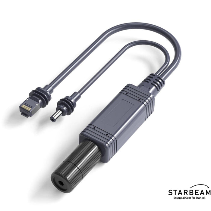 STARBEAM Starlink Mini PoE Splitter Cable, RJ45 and DC barrel outputs