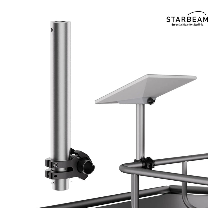 STARBEAM Starlink Mini Pole Clamp with pole extension, aluminium alloy kit