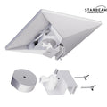 STARBEAM Starlink Mini Roof Gutter Mount with tripod adapter clamped to gutter