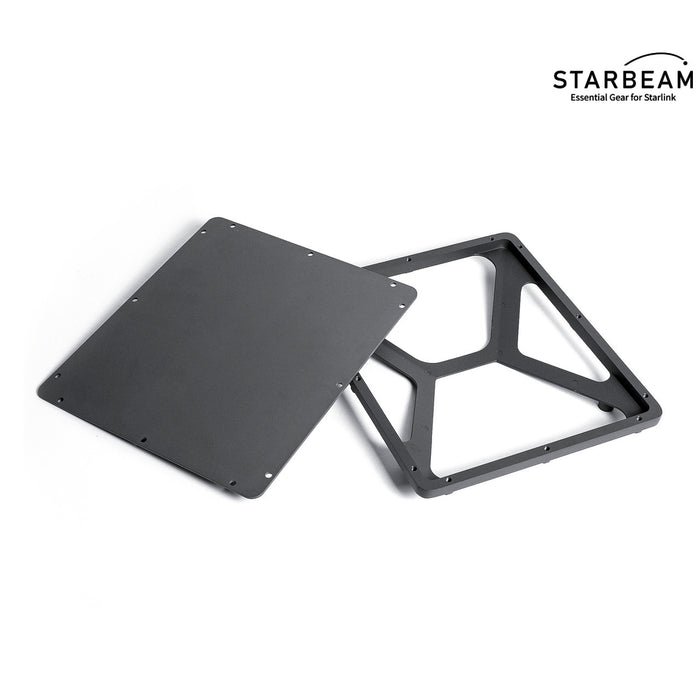 STARBEAM Starlink Mini Vehicle Mount with Magnetic Feet and Cover, mounted on vehicle roof