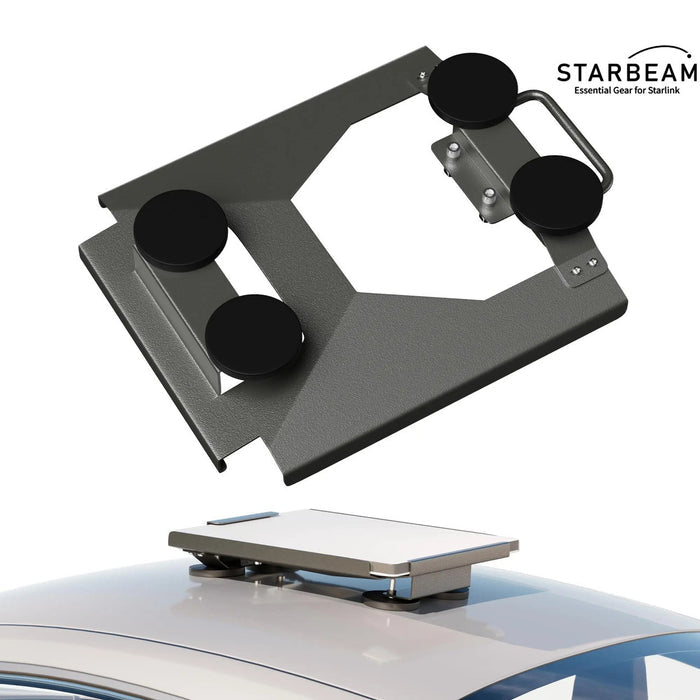 STARBEAM Starlink Mini Vehicle Roof Mount with Magnets, aluminium body on vehicle roof