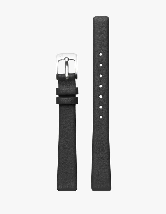 Symmetria Series - Black Leather Watch Strap