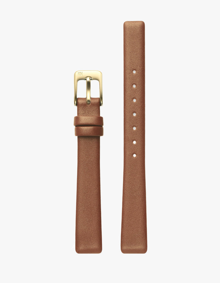 Symmetria Series - Brown Leather Watch Strap