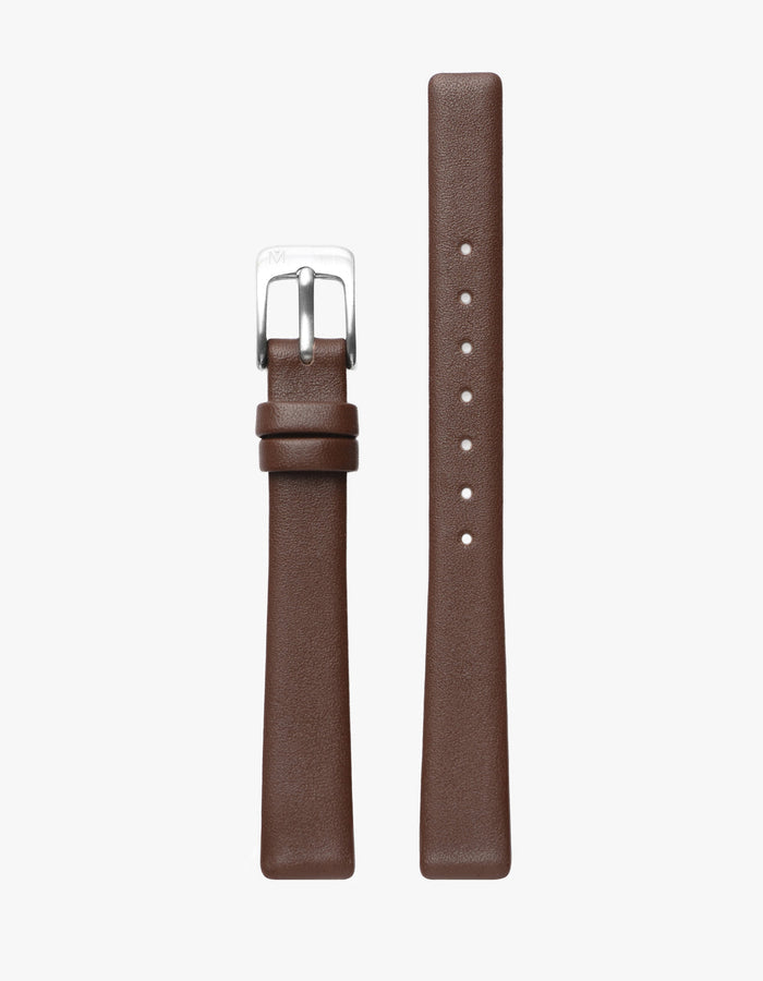 Symmetria Series - Mahogany Leather Watch Strap