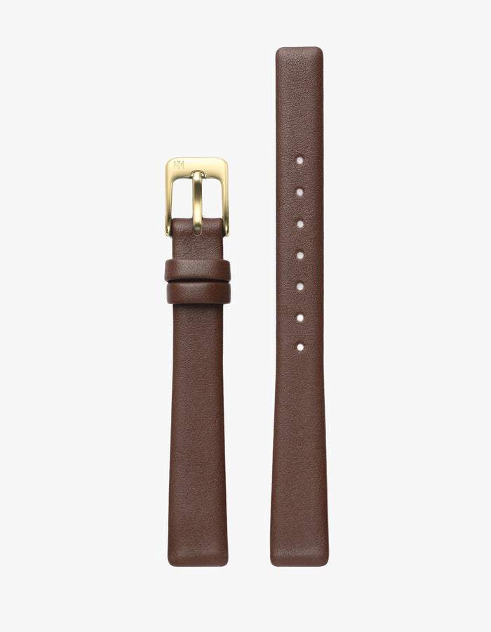 Symmetria Series - Mahogany Leather Watch Strap