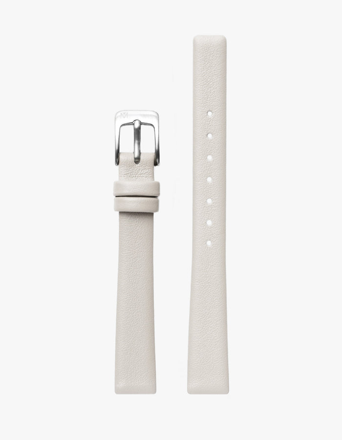 Symmetria Series - Offwhite Leather Watch Strap
