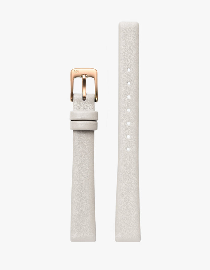 Symmetria Series - Offwhite Leather Watch Strap