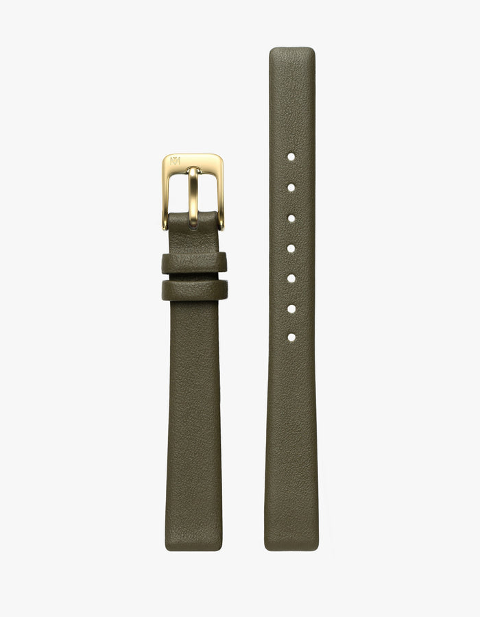 Symmetria Series - Olive Leather Watch Strap