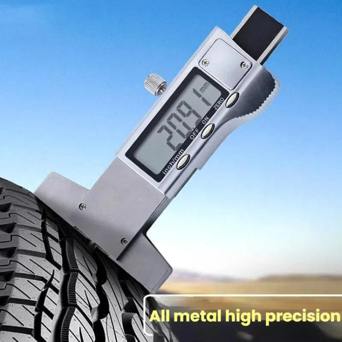 Syntek Digital Tire Tread Depth Gauge - Electronic Display Caliper for 0-25mm Measurement