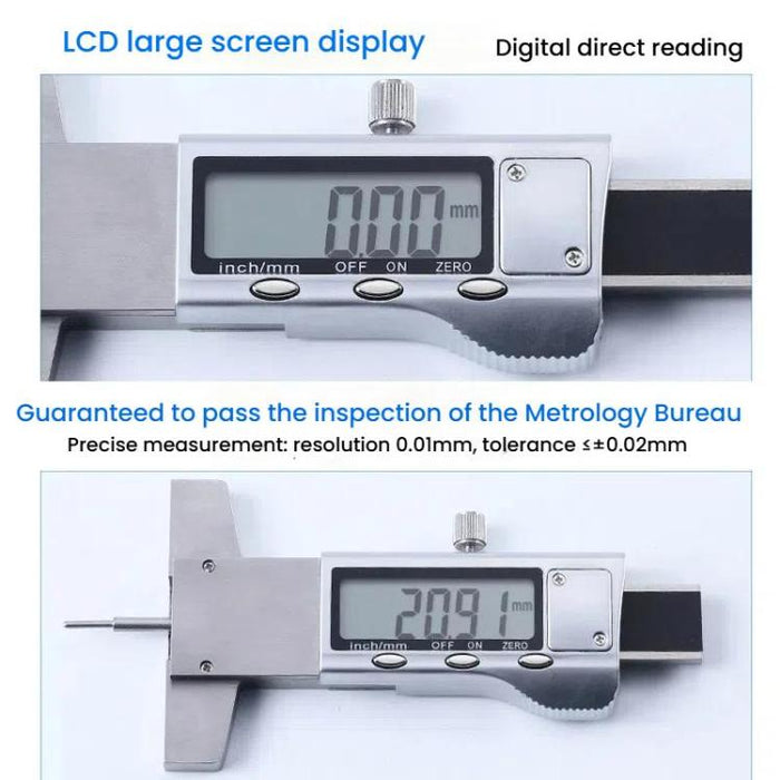 Syntek Digital Tire Tread Depth Gauge - Electronic Display Caliper for 0-25mm Measurement