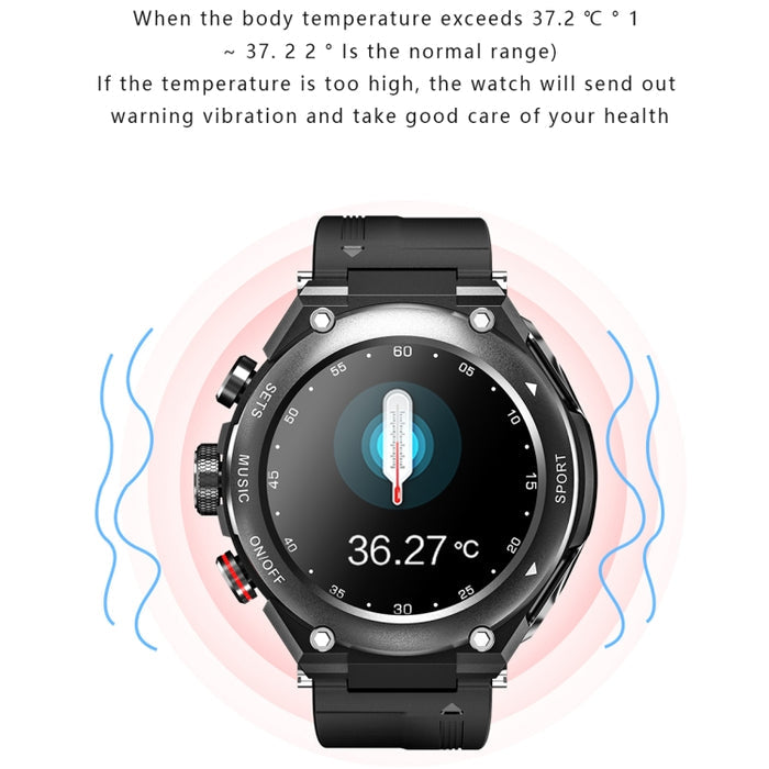 T92 2-in-1 Smart Watch with Bluetooth Headset – 1.28" IPS, Heart Rate & Music