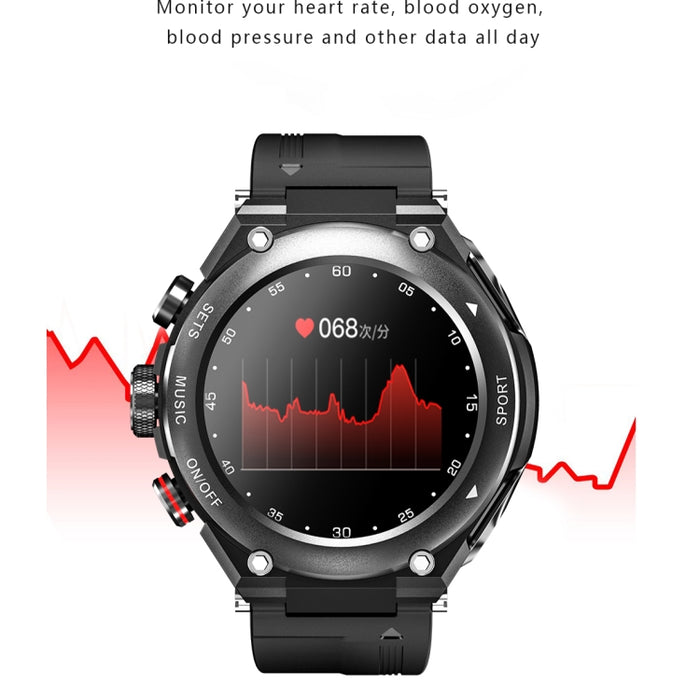 T92 2-in-1 Smart Watch with Bluetooth Headset – 1.28" IPS, Heart Rate & Music