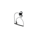 Tait Standard Duty Earpiece D-Ring Black Right Angle Jack – T03-00120-LA