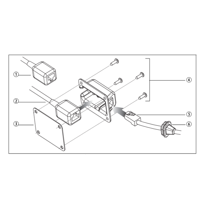 Tait 8 core extension cable connection box how to