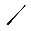 Pen with black clip and clear body on a white background