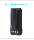 Tait TP9 Battery Slimline Li-Ion 1.8Ah with belt clip, product view