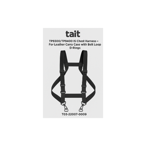 Tait TP9300TP9400 IS Chest Harness for Carry Case Heavy Duty Leather Belt Loop D-Rings T03-22007-0009