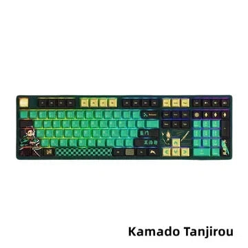 Tanjirou/Nezuko Mechanical Keyboard Three-mode wireless RGB backlit gaming esports Keyboard