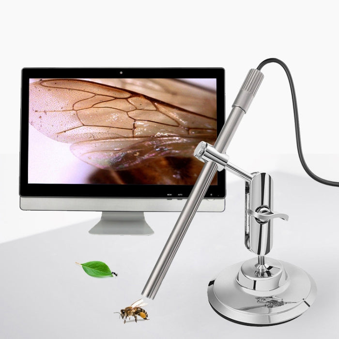 Teslong MS100 USB Microscope – 200X Magnification, Adjustable Focus, Phone & PCv