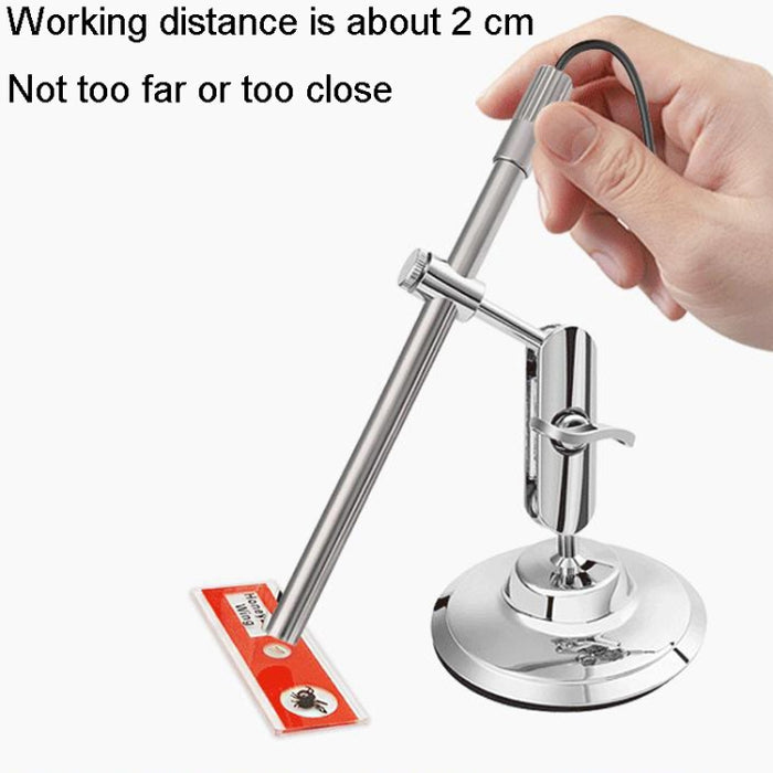 Teslong MS100 USB Microscope – 200X Magnification, Adjustable Focus, Phone & PCv
