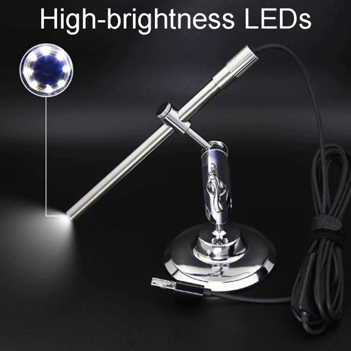 Teslong MS100 USB Microscope – 200X Magnification, Adjustable Focus, Phone & PCv