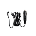 A black car cigarette lighter power adapter with a coiled cable and a right-angle plug