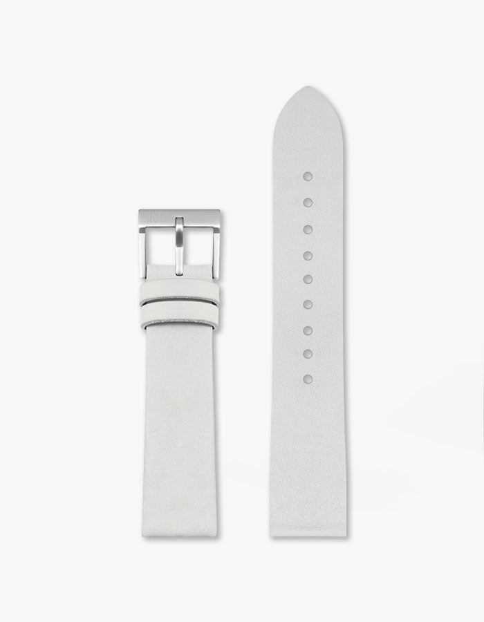 Off-white leather watch bands
