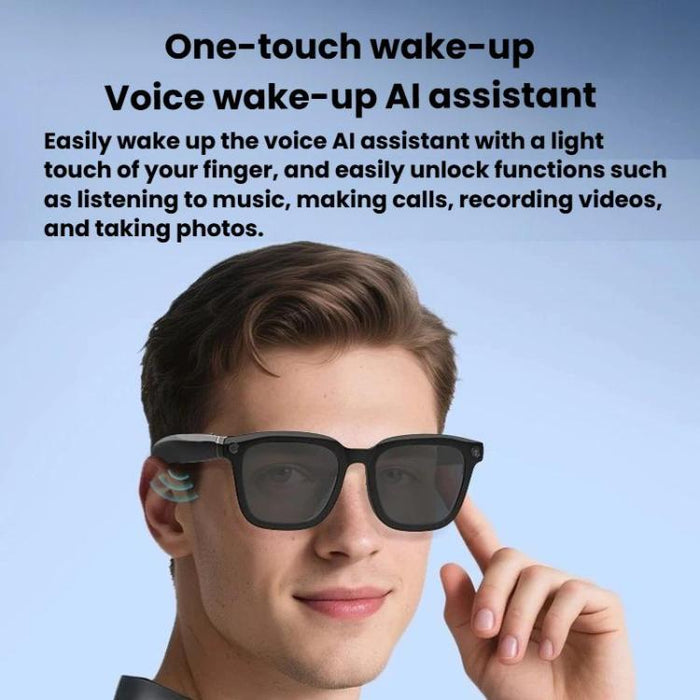 V03-T6 Smart Glasses 8MP Camera – Video, Audio Recording & AI Translation