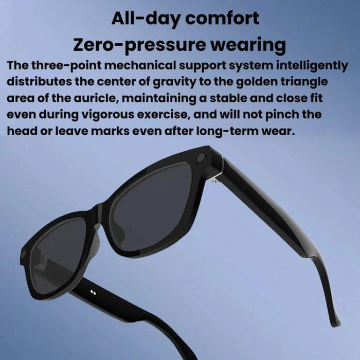 V03-T6 Smart Glasses 8MP Camera – Video, Audio Recording & AI Translation