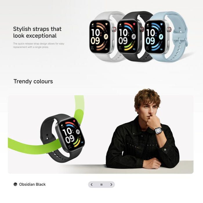 Xiaomi Redmi Watch 6 – 2.07" AMOLED, 5ATM, Heart Rate & Blood Oxygen