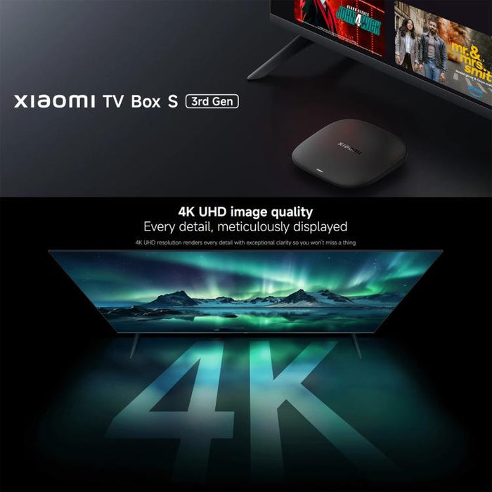 Xiaomi TV Box S 3rd Gen 4K Ultra HD Google TV Box – 2GB+32GB, Global Version