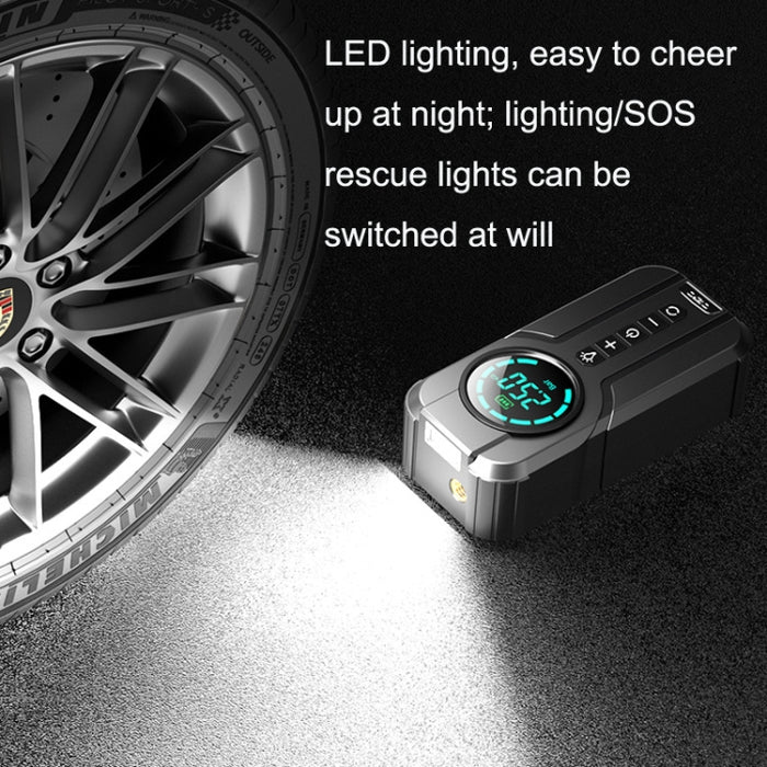 YX1819 Car Portable Air Pump - High Power Wired Inflator for Electric Vehicle Tires