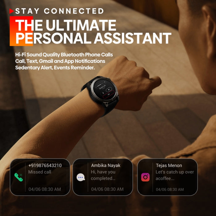 Zeblaze Stratos 3 Smart Watch – 1.43" AMOLED, IP68, Bluetooth Call & GPS