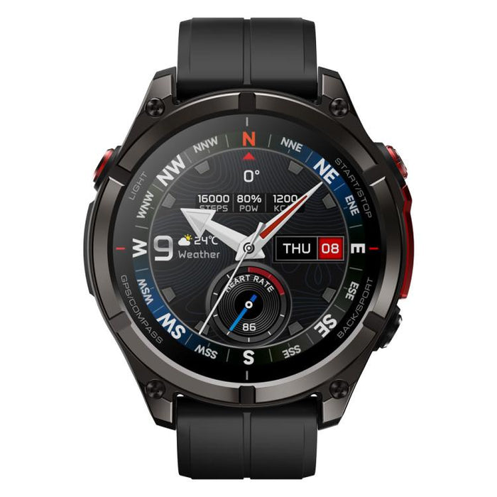 Zeblaze Stratos 4 Pro Rugged GPS Smart Watch – 1.43", 5 ATM/IP69K, Flashlight