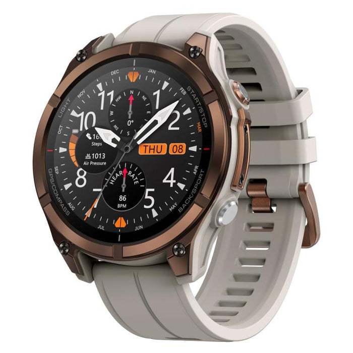 Zeblaze Stratos 4 Pro Rugged GPS Smart Watch – 1.43", 5 ATM/IP69K, Flashlight